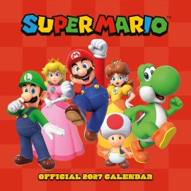 SUPER MARIO 2027 30X30 CALENDAR (PLASTIC FREE) 