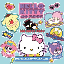 HELLO KITTY AND FRIENDS 30X30 2027 CALENDAR