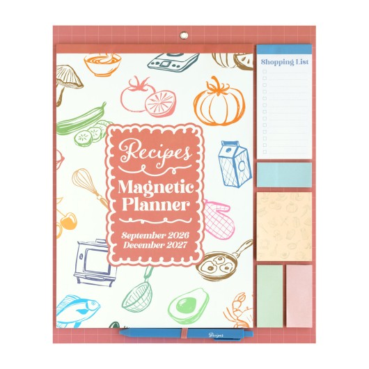 RECIPES 2026/2027 PLANNER WITH MAGNET