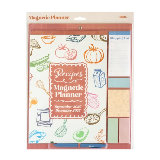 RECIPES 2026/2027 PLANNER WITH MAGNET