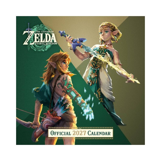 THE LEGEND OF ZELDA 2027 30X30 CALENDAR