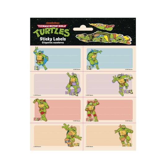 TEENAGE MUTANT NINJA TURTLES SELF-ADHESIVE LABELS
