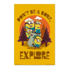 MINIONS DON'T BE BORE, EXPLORE POSTER