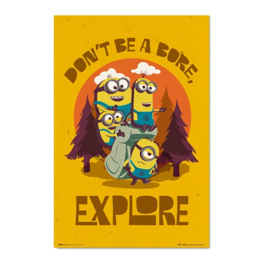 MINIONS DON'T BE BORE, EXPLORE POSTER