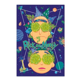 RICK & MORTY HIGH IN THE SKY POSTER