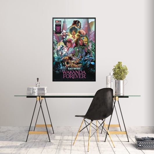 MARVEL BLACK PANTHER WAKANDA FOREVER COMIC POSTER