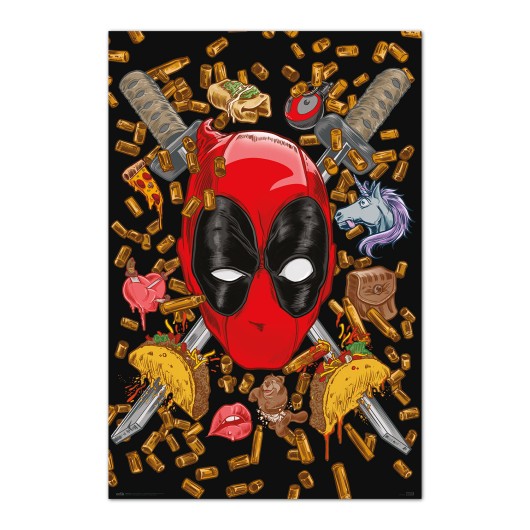 MARVEL DEADPOOL - BULLETS AND CHIMICHANGAS POSTER