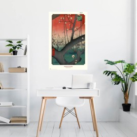 PLUM PARK AT KAMEIDO UTAGAWA HIROSHIGE POSTER 2