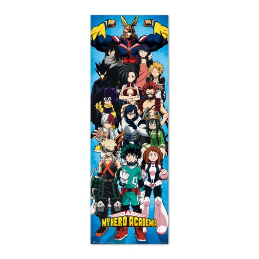 MY HERO ACADEMIA ALL CHARACTERS DOOR POSTER