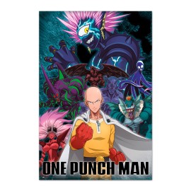 ONE PUNCH MAN SAITAMA VS VILLAIN POSTER 