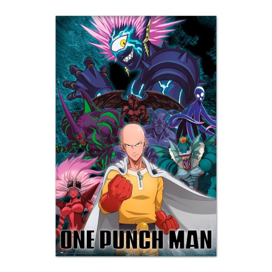 ONE PUNCH MAN SAITAMA VS VILLAIN POSTER 