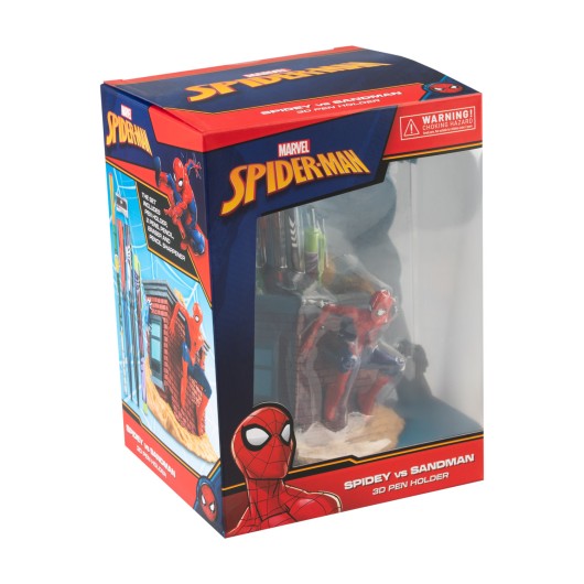 MARVEL SPIDERMAN PEN HOLDER WITH STATIONERY SET