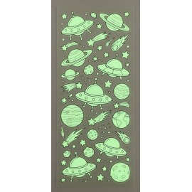 GALAXY 2D GLOW IN THE DARK STICKERS 2