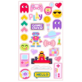 VIDEOGAMES PUFFY EVA FOAM 3D STICKERS 2