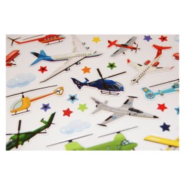 CLASSY AVIATION GLITTER STICKERS