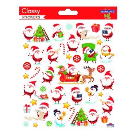 SANTA CLAUS CLASSY CHRISTMAS STICKERS