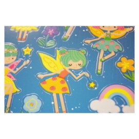 CLASSY FAIRIES GLOW IN THE DARK COLORS STICKERS 