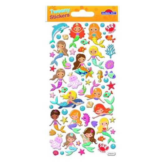 TWEENY FOAMY MERMAID STICKERS