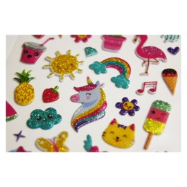STICKERS TWEENY FOAMY SUMMER FANTASY