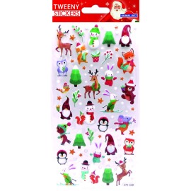 TWEENY FOAMY CHRISTMAS STICKERS GNOME AND ANIMALS