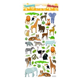 TWEENY FOAMY STICKERS AFRICAN ANIMALS