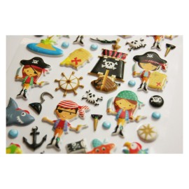 TWEENY FOAMY PIRATES STICKERS