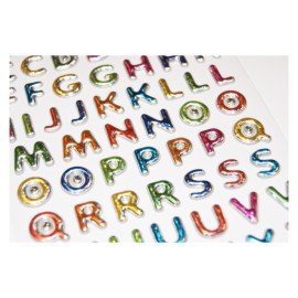 STICKERS TWEENY FOAMY LETTERS AND NUMBERS GLOSSY COLORS