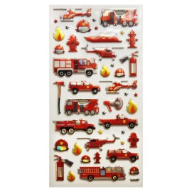FIREFIGHTERS TWEENY FOAMY STICKERS