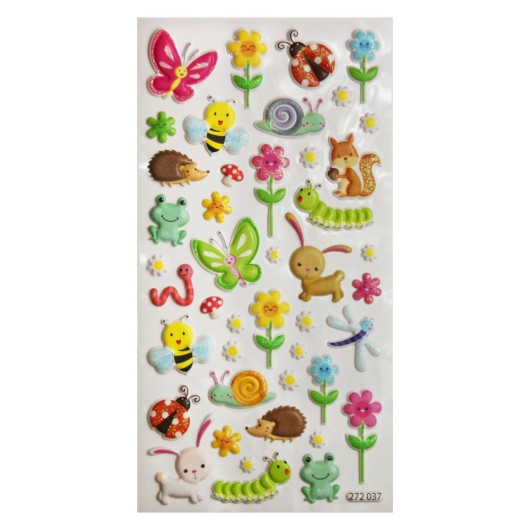 STICKERS TWEENY FOAMY DECOR ANIMALS SPRING