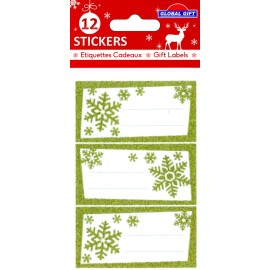 CHRISTMAS LABELS GOLDEN FLAKES