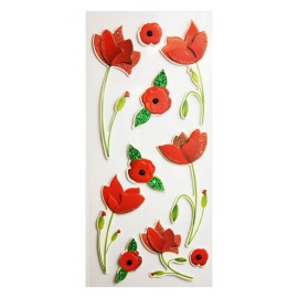 POPPIES SCENY SCRAP & DECO STICKERS