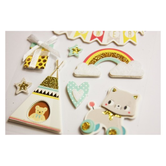 STICKERS SCENY SCRAP & DECO BABY RELIEF