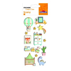 STICKERS SCENY SCRAP & DECO FOR CHILDREN RELIEF
