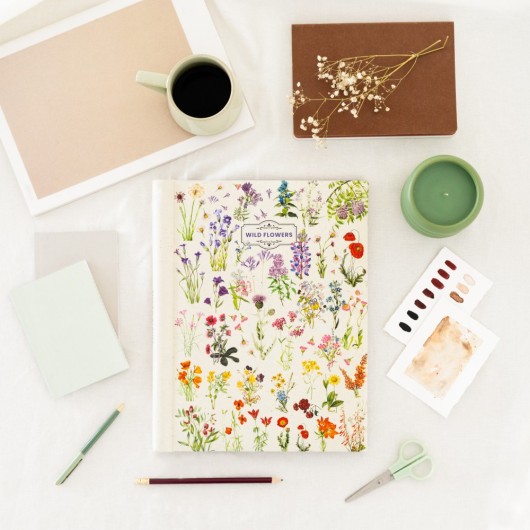 WILD FLOWERS 30 SELF-ADHESIVES PAGES 24X32CM PHOTO ALBUM