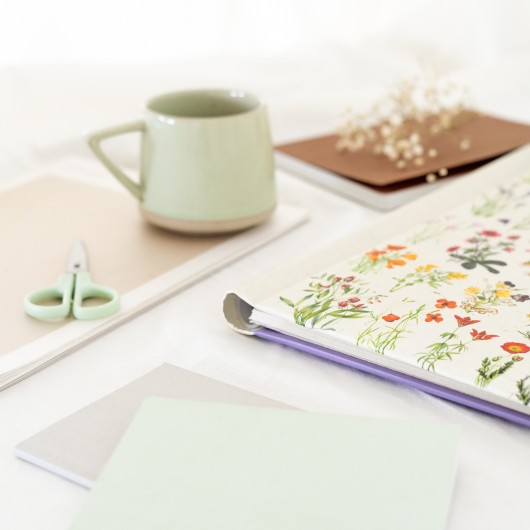 WILD FLOWERS 30 SELF-ADHESIVES PAGES 24X32CM PHOTO ALBUM