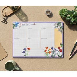 KOKONOTE WILD FLOWERS A3 WEEKLY PLANNER IN GERMAN 2