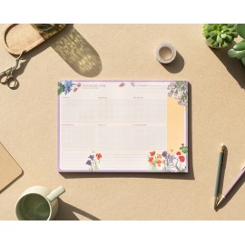 KOKONOTE WILD FLOWERS A4 WEEKLY PLANNER IN GERMAN 2
