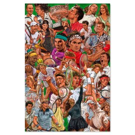 LEGENDARY TENNIS PLAYERS POSTER