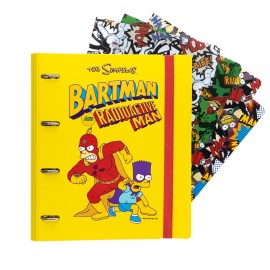 THE SIMPSONS POLYPROPYLENE 4 RING BINDER