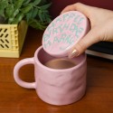HAPPY BIRTHDAY CAKE MUG WITH LID
