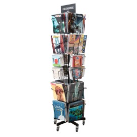 4-SIDED ROTATING CALENDAR DISPLAY C-24 BLACK 16C+8SB (NO MERCHANDISE) 2