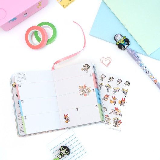 THE POWERPUFF GIRLS 2026/2027 WEEK TO VIEW POCKET 17 MONTHS ACADEMIC DIARY