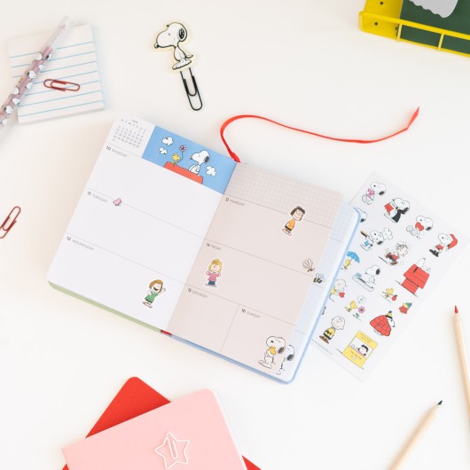 SNOOPY 2026/2027 WEEK TO VIEW POCKET 17 MONTHS ACADEMIC DIARY