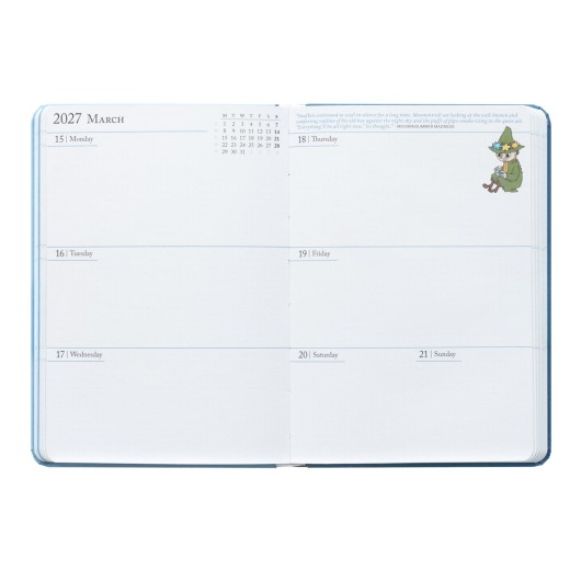 MOOMIN 2026/2027 WEEK TO VIEW POCKET 17 MONTHS ACADEMIC DIARY