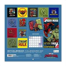 MARVEL SPIDERMAN 2027 30X30 CALENDAR 2
