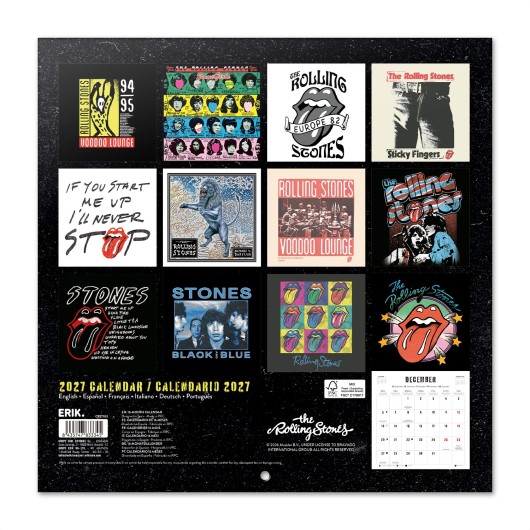THE ROLLING STONES 2027 30X30 CALENDAR