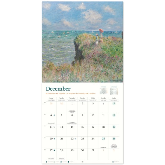 MONET 2027 30X30 CALENDAR