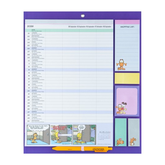 GARFIELD 2026/2027 PLANNER WITH MAGNET