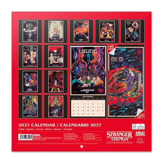 STRANGER THINGS 30X30 2027 CALENDAR