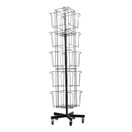 4-SIDED ROTATING CALENDAR DISPLAY BLACK C-20 (NO MERCHANDISE) 